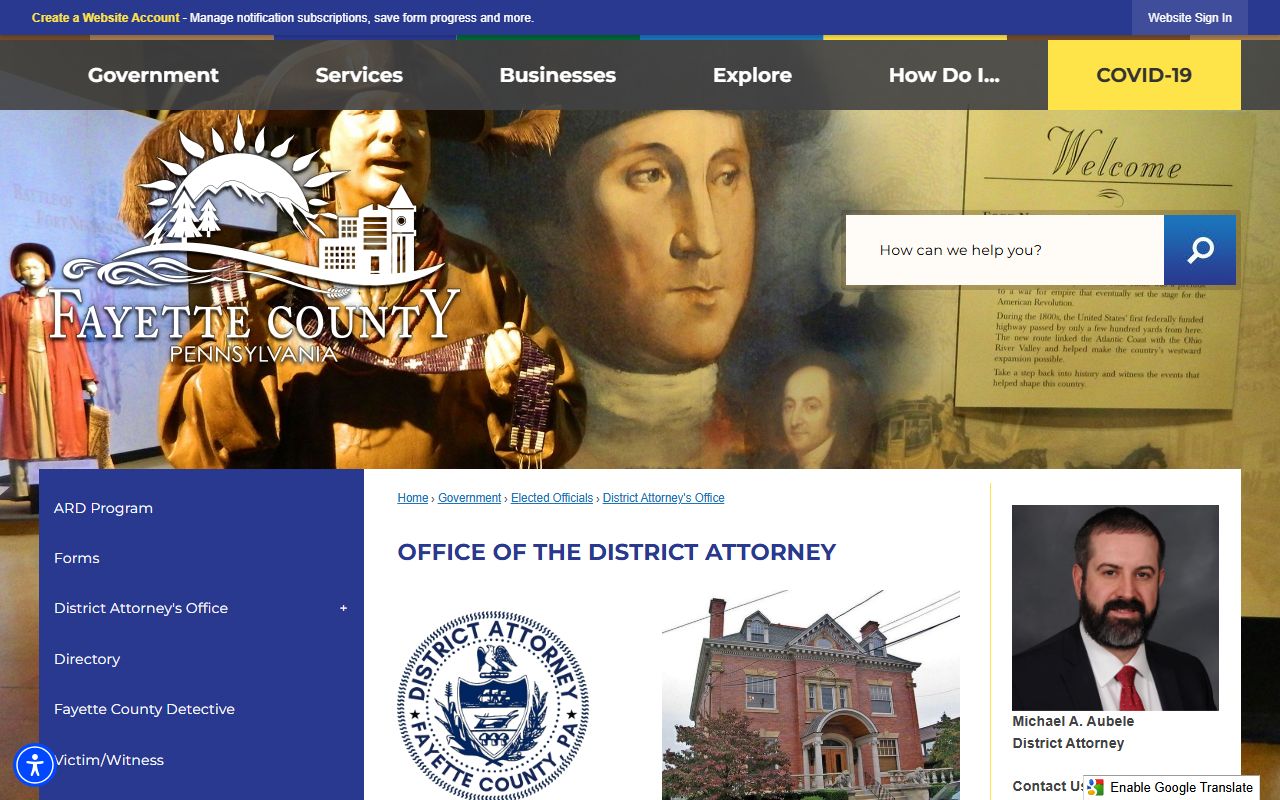 Fayette County criminal court records District Attorney