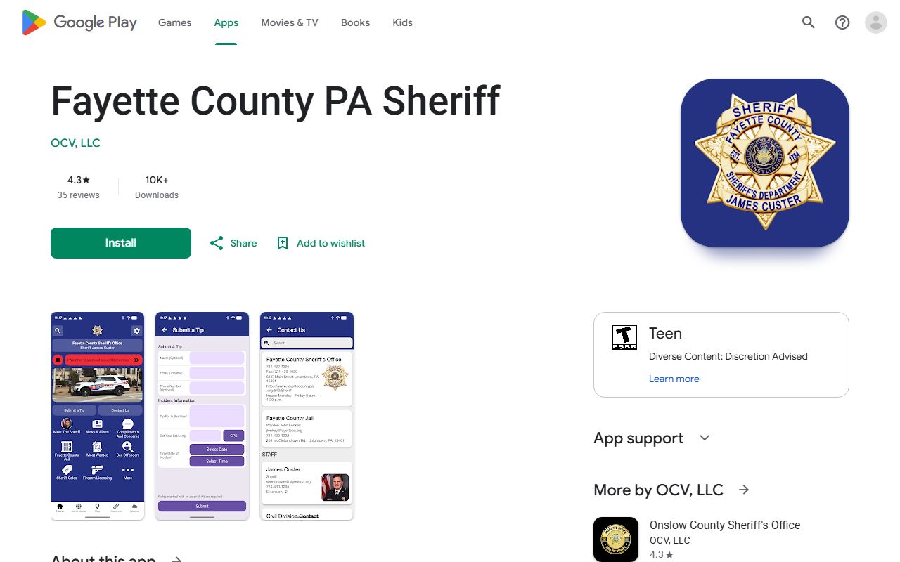 Fayette County PA Sheriff app on Google Play